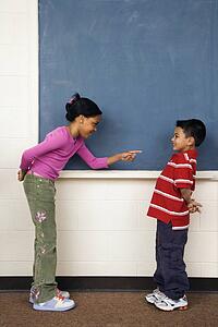 Girls and Boy in Classroom