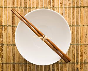 Chopsticks on an Empty Bowl