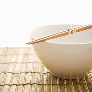 Chopsticks on an Empty Bowl