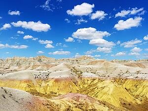 Hills in the South Dakota Badlands