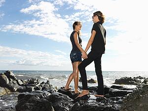 Young Couple on Rocks