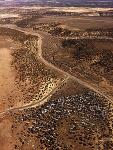 Roads Through a Desert Landscape