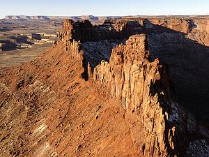 Crag and Canyon in Desert