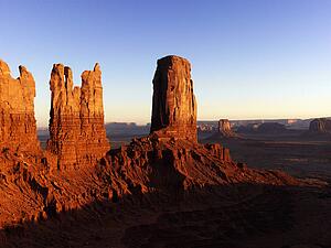 Tall Rock Formations in Monument Valley National Park