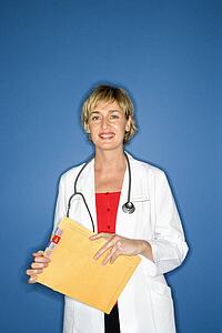 Woman doctor.