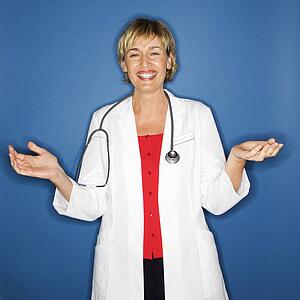 Smiling doctor