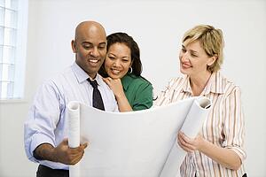 Architect and clients.