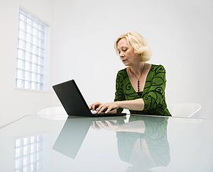 Businesswoman in office