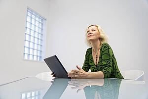 Businesswoman at desk
