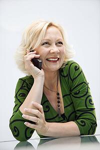 Smiling businesswoman