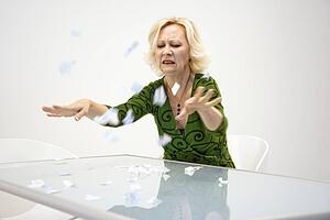 Disgruntled businesswoman 