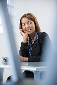 Smiling businesswoman