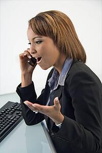 Businesswoman on cellphone