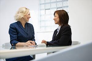 Smiling businesswomen