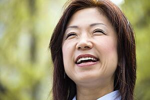 Smiling young woman
