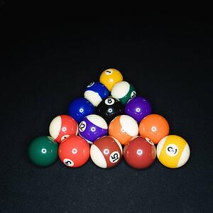 Billiard balls in triangle