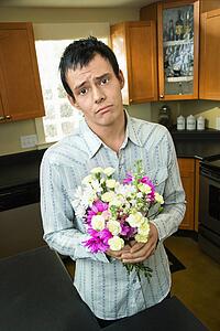 Man apologizing