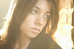Portrait of young woman