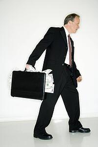 Businessman with money