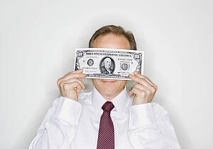 Businessman with cash
