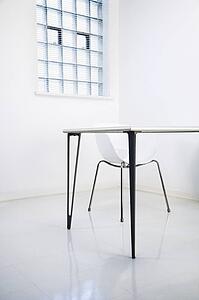 Desk and chair in office