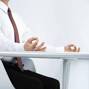 Businessman in meditation