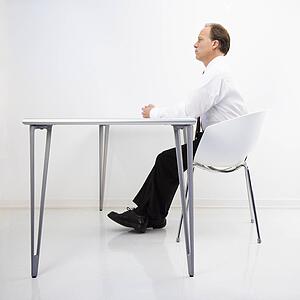 Businessman in office