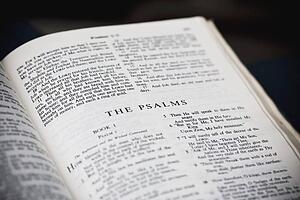 the new american standard bible open to the psalms