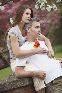 edmonton, alberta, canada; a man and woman together in a park
