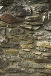 alberta, canada; a rock wall