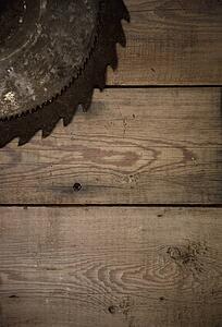 camrose, alberta, canada; the blade of an old saw