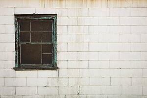 camrose, alberta, canada; an old window