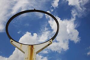alberta, canada; the frame of an old road sign