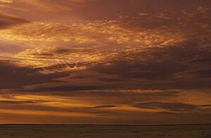 northwest territories, canada; sky over the arctic ocean