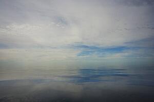 northwest territories, canada; reflection of the sky in the arctic ocean