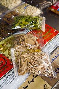 thailand; food in packages at the market