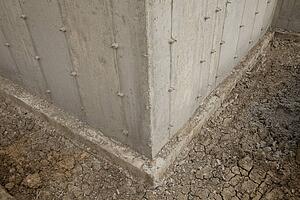 concrete foundation and walls for a residential home; edmonton, alberta, canada