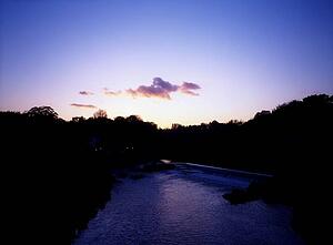 Weir And River Liffey, Lucan, Co Dublin, Ireland