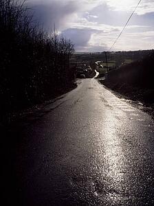 Moynalty, Co Meath, Ireland; Country Road After Rain