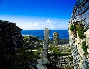 Co Mayo, Ireland; Cross Abbey On The 14Th Mullet Peninsula