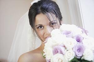 A Bride Holding Her Bouquet