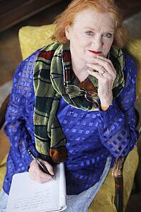 an irish woman writing