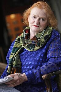an irish woman writing