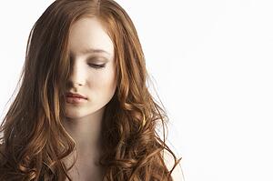 Portrait Of Attractive Teenage Girl In Studio