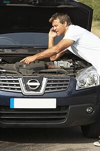 Driver Broken Down On Country Road