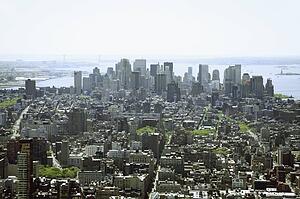 view of manhattan; new york city, new york, united states of america