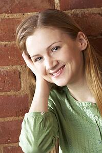 Portrait of young woman