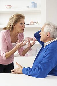 Senior Couple Having Argument At Home