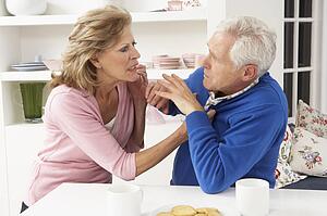 Senior Couple Having Argument At Home