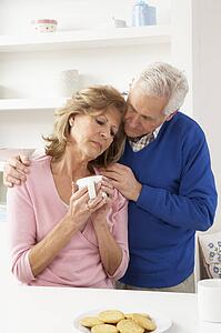 Senior Man Consoling Wife